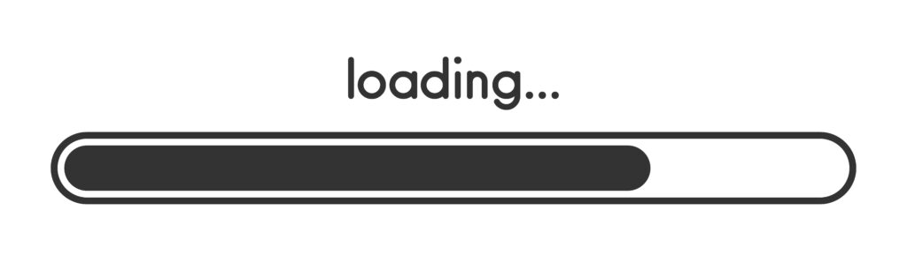 A gray loading progress bar.